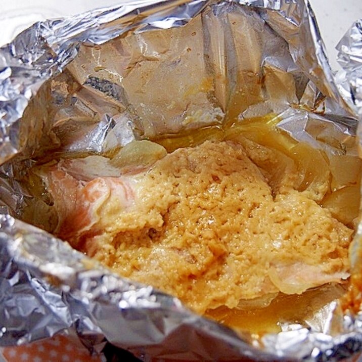 鮭の味噌マヨネーズホイル焼き